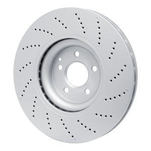 Mercedes-Benz CLS550 Brake Rotor (1) - Front - R1 Concepts - GEOSPEC Coated - Drilled - `12-`18